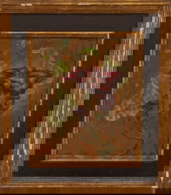 Charles Blum Morning Glory Oil on Board, 1969