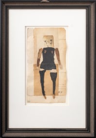 Tim Burton Style "Doll" Mixed Media, 1998