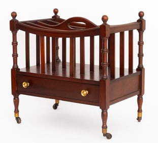 Regency Style Mahogany Canterbury
