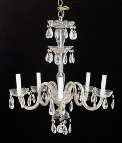 Italian Style 5-Branch Crystal Chandelier