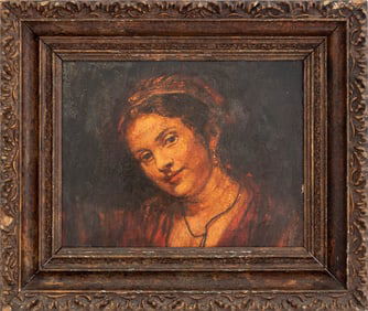 After Rembrandt Hendrickje Stoffels Oil on Canvas