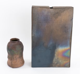Jane Ford Aebersold Iridescent Stoneware Vases, 2