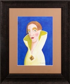 Ramon Unzueta "Orlando" Gouache on Paper