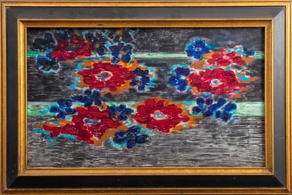 Kayo Lennar Floral Composition Oil on Canvas