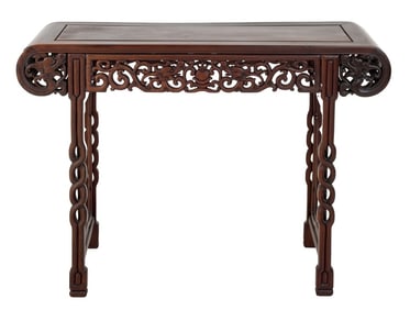 Chinese Pierced Hardwood Altar Table