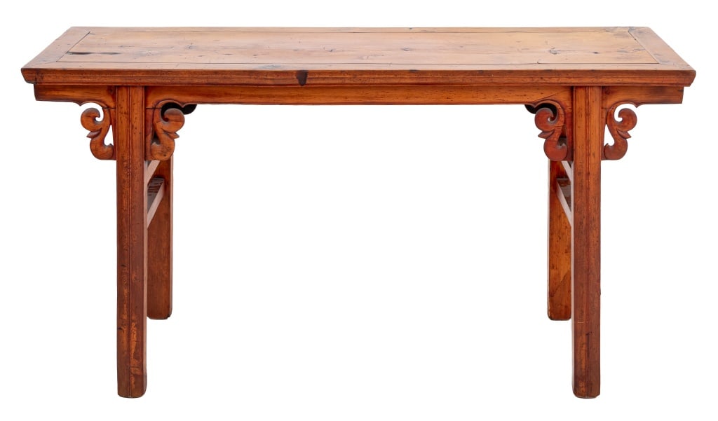 Chinese Carved Hardwood Console Table (1 of 6)