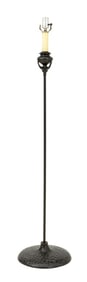 Tiffany Style Patinated Metal Floor Lamp