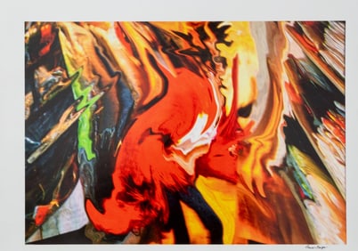 Anne Sager Abstract Paint Pour Composition C-Print