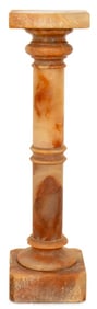 Red Alabaster Column Pedestal