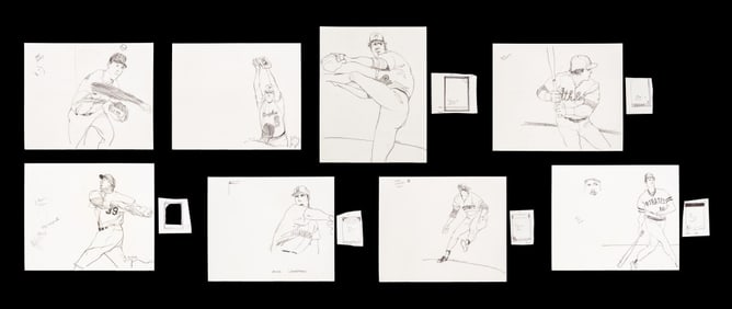 Michael Paraskevas Baseball Sketches Graphite, 8