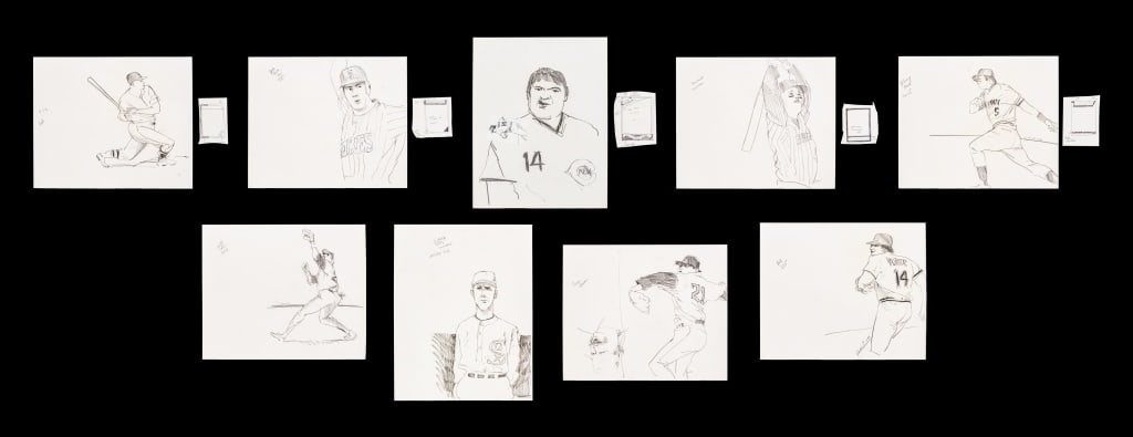 Michael Paraskevas Baseball Sketches Graphite, 9 (1 of 20)
