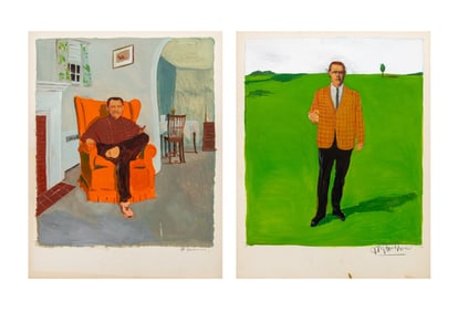 Michael Paraskevas Figural Compositions Acrylic, 2