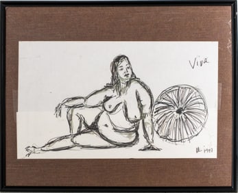 Kayo Lennar "Viva" Ink on Paper, 1997