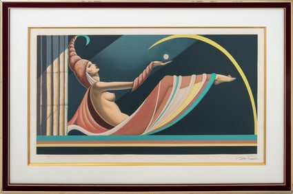 Robert Moser "Nocturnes" Serigraph, ca. 1980