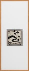 Japanese Style Framed Art Pottery Sculpture
