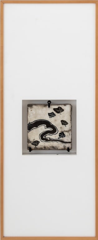 Japanese Style Framed Art Pottery Sculpture (1 of 4)