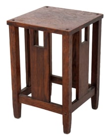 Arts & Crafts Oak Side Table