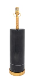 Visual Comfort Co. Black Marble Column Lamp