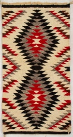 Navajo Dine Ganado Rug, 3' x 1' 5"
