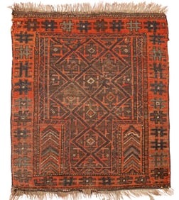 Persian Baluch Prayer Rug, 2' 11" x 2' 4.5"