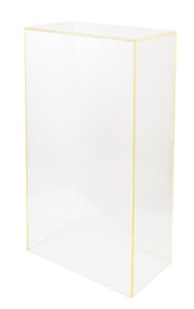 Modern Lucite Rectangular Pedestal Stand