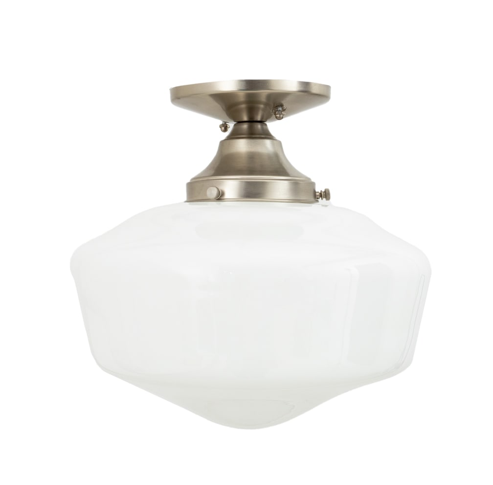 Art Deco Style School House Glass Pendant Lamp (1 of 7)