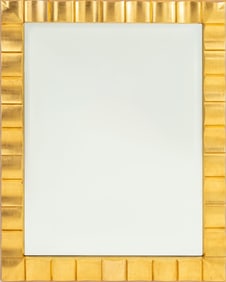Contemporary Giltwood Beveled Mirror