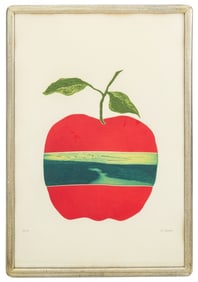 Shelly DiCello Ahern Surrealist Apple Aquatint