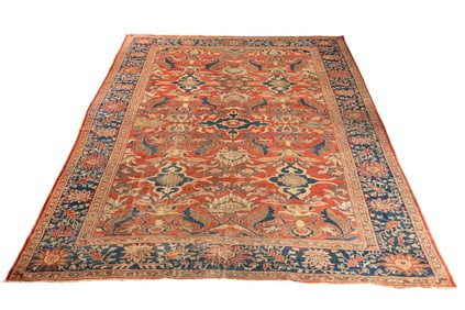 Persian Lilihan Carpet, 14' 10" x 11' 11"