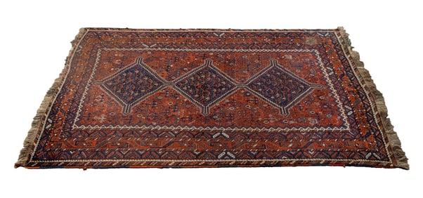 Persian Shiraz Wool Carpet, 11' 9" x 7' 10"