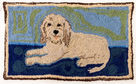 Irina Ourusoff Dog Hook Rug, 1' 5" x 2' 4"