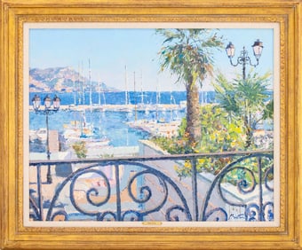 Pierre Bittar "French Riviera" Oil on Canvas