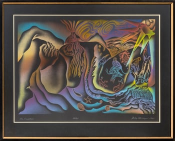 Judy Chicago "The Creation" Serigraph, 1985