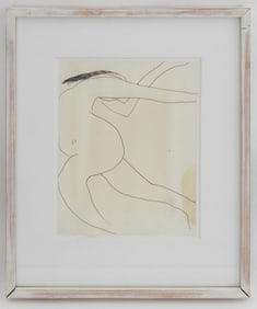 Roger Hilton Nude Figure Ballpoint Pen on Paper