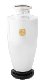 Japanese Imperial Silver & Gold Presentation Vase
