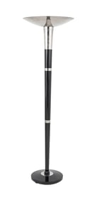 French Art Deco Style Chrome Floor Lamp