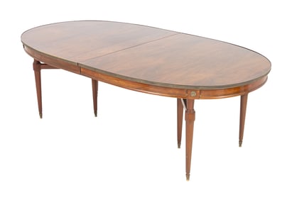 Louis XVI Style Walnut Extending Dining Table