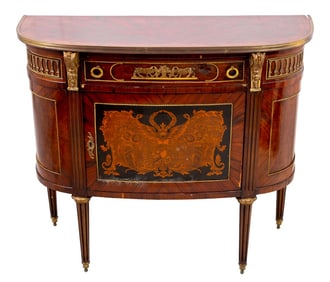 Louis XVI Style Gilt Metal and Kingwood Commode