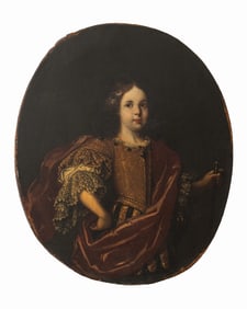 Michael Conrad Hirt Portrait of a Boy Oil, 1697