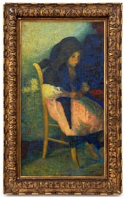 Guy Ferris Maynard "Breton Girl" Oil, ca. 1891