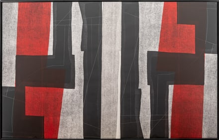 Louise Nevelson Untitled Abstract Lithograph, 1967