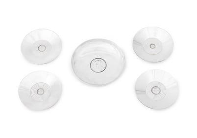 George V Sterling Silver Coin Inset Dishes, 5