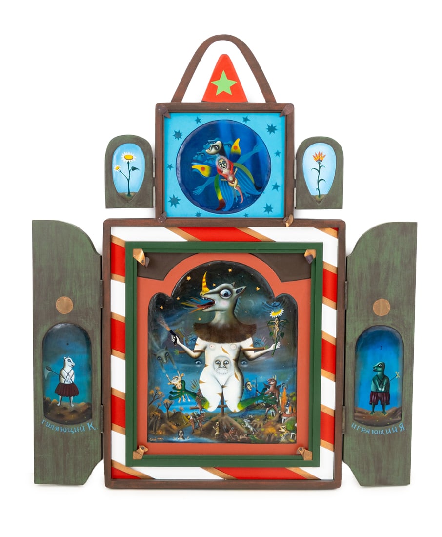 Vadim Stepanov Untitled Triptych Mixed Media, 1997 (1 of 10)