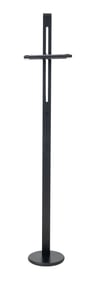 Italian Postmodern Patinated Aluminum Floor Lamp