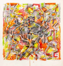 Domenick Capobianco "Ladder Drawing" Mixed Media