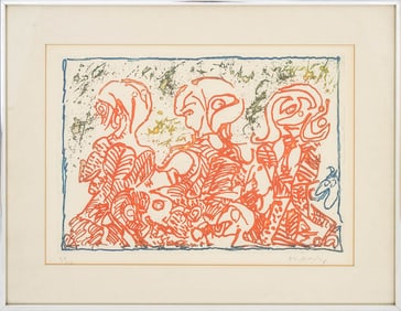 Pierre Alechinsky "Trois Desordinateurs" Etching