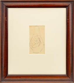 Duncan Grant "Design For a Vase" Ink on Paper