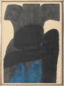 Carol Summers "Stromboli Dark" Woodcut, 1965