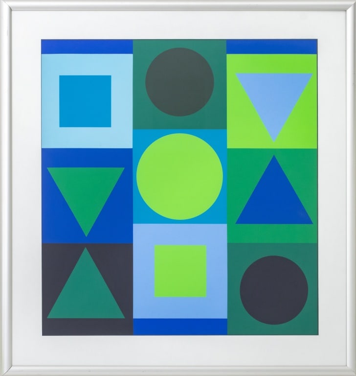Victor Vasarely "Zaphir 2" Screenprint in Colors (1 of 4)