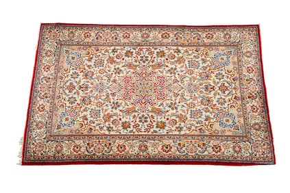 Persian Silk Isfahan Rug, 5' 1" x 3' 4"